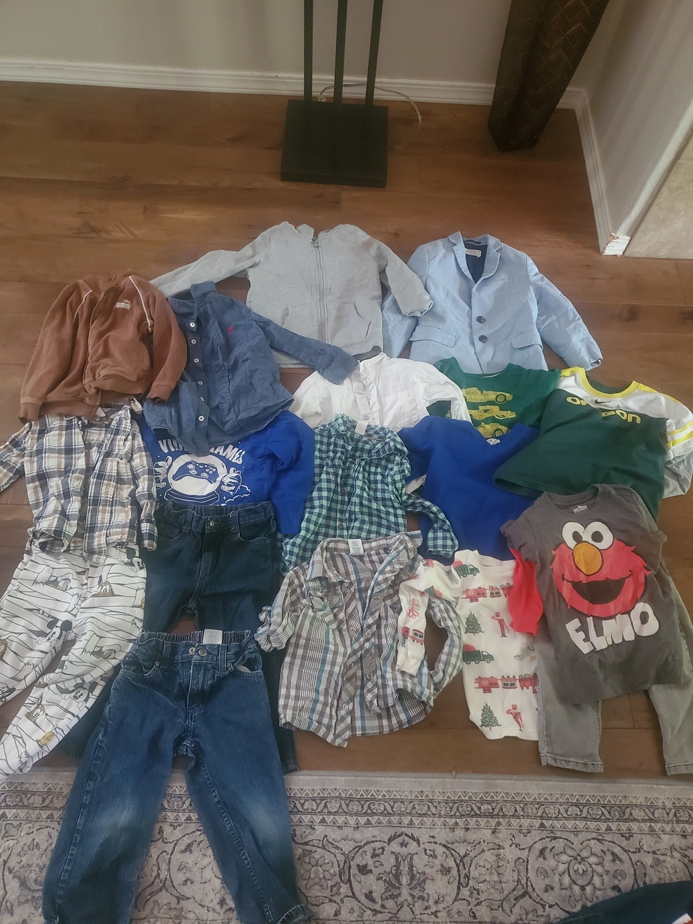 Mixed Boys Clothing Lot - Blue, Green, Gray, Brown